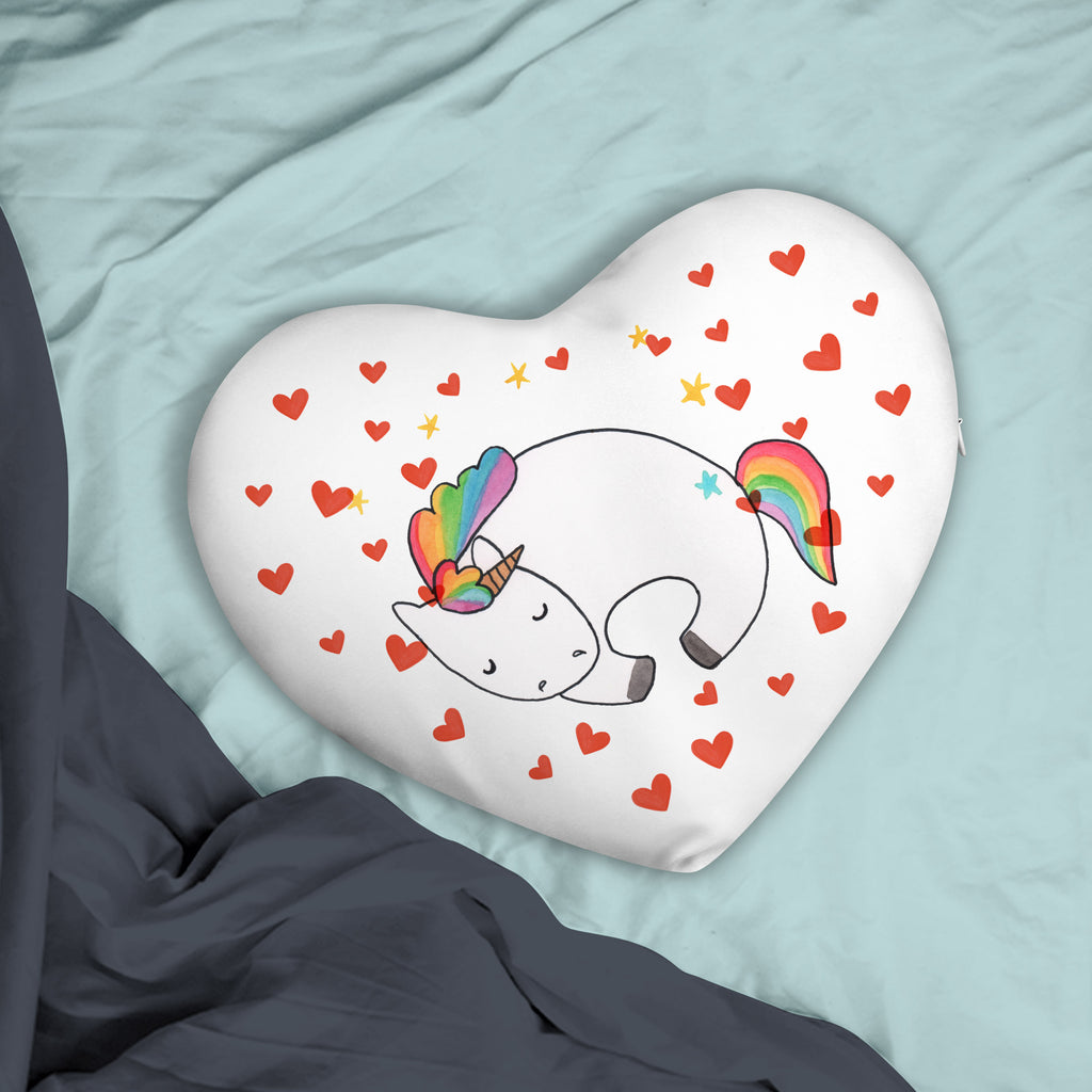 Herzkissen Einhorn Nacht Kissen, Herzkissen, Herzform, Herz, Dekokissen, Einhorn, Einhörner, Einhorn Deko, Pegasus, Unicorn, Träume, Traum, unicorn, Realität, Menschen, Geschenk, Ruhe, Freundin