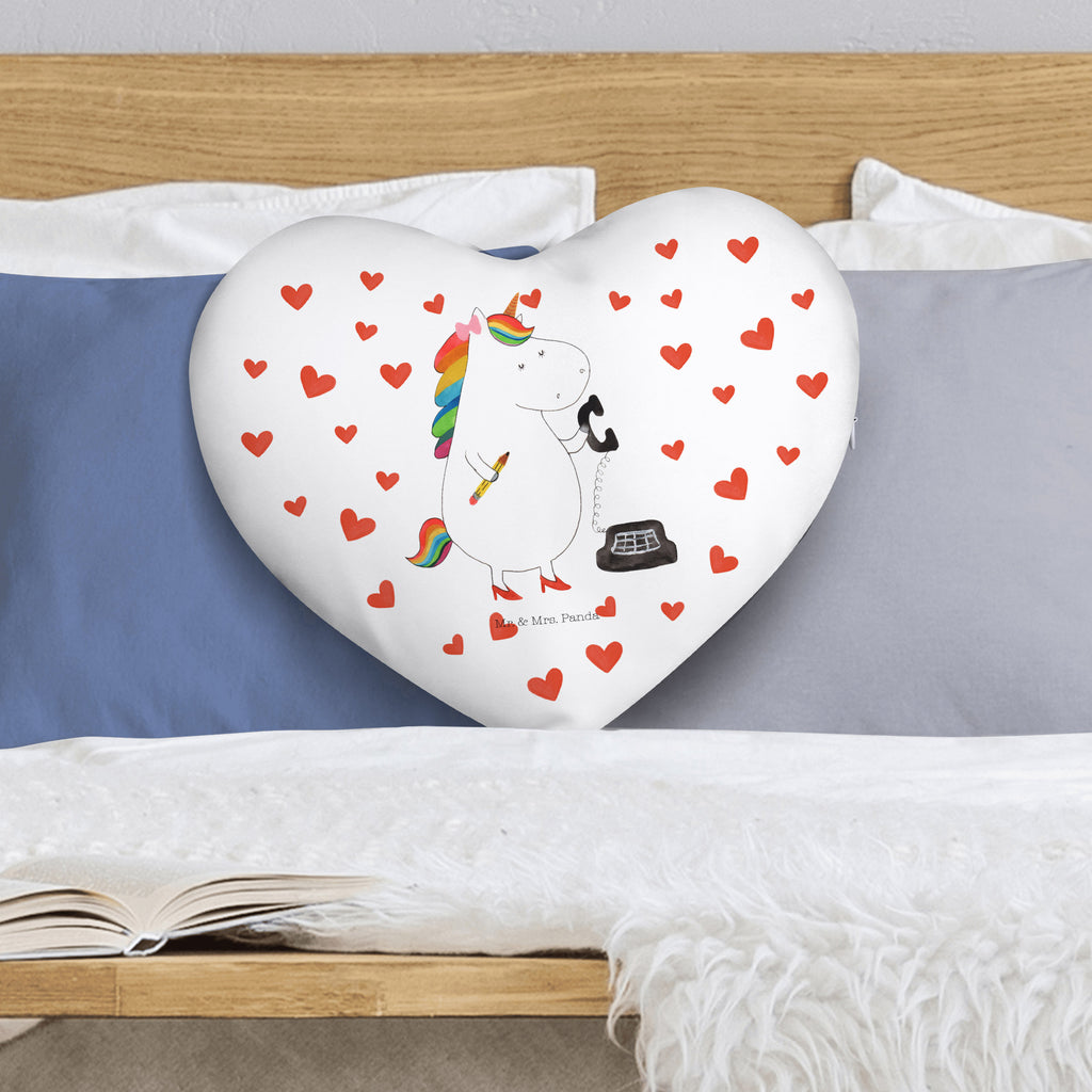 Herzkissen Einhorn Sekretärin Kissen, Herzkissen, Herzform, Herz, Dekokissen, Einhorn, Einhörner, Einhorn Deko, Pegasus, Unicorn, Sekretärin, Büro, Rechtsanwältin, Rechtsanwaltsgehilfin, Steuerbüro, Steuerkanzlei, Bürokraft, Bürohilfe