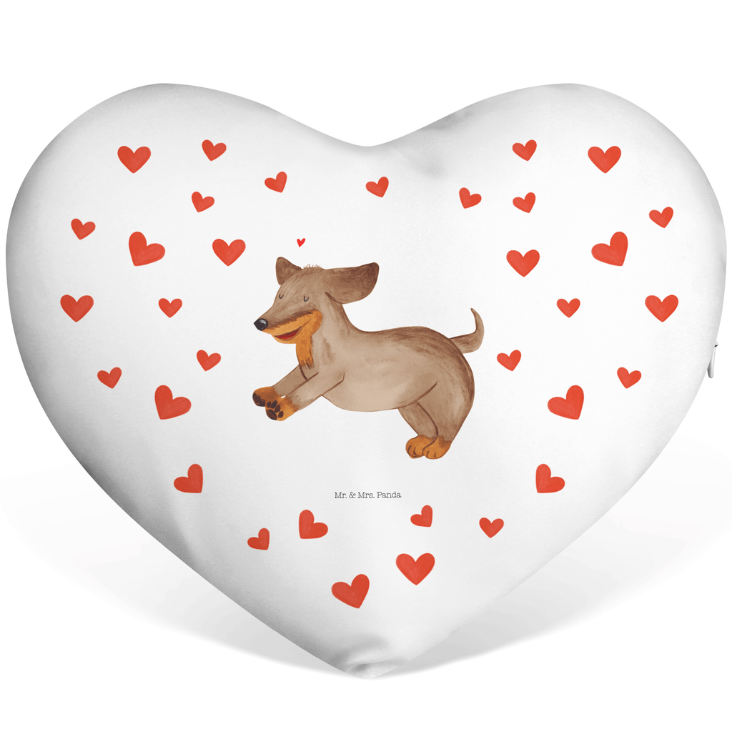 Herzkissen Hund Dackel fröhlich Kissen, Herzkissen, Herzform, Herz, Dekokissen, Hund, Hundemotiv, Haustier, Hunderasse, Tierliebhaber, Hundebesitzer, Sprüche, Hunde, Dackel, Dachshund, happy dog