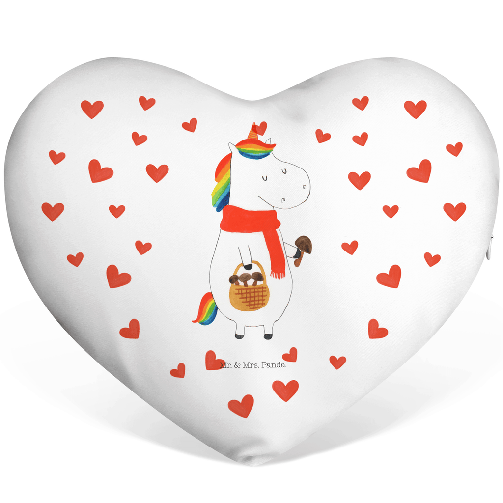 Herzkissen Einhorn Pilz Kissen, Herzkissen, Herzform, Herz, Dekokissen, Einhorn, Einhörner, Einhorn Deko, Pegasus, Unicorn, Pilze, Pilzsammler, Motivation, Spruch, Liebeskummer