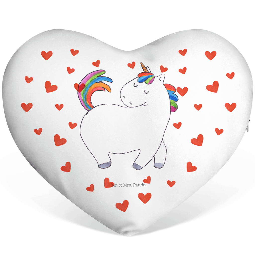 Herzkissen Einhorn stolzierend Kissen, Herzkissen, Herzform, Herz, Dekokissen, Einhorn, Einhörner, Einhorn Deko, Pegasus, Unicorn, stolz, anders, bunt, Pferd, Reiter, Reiten, Freundin, Geschenk