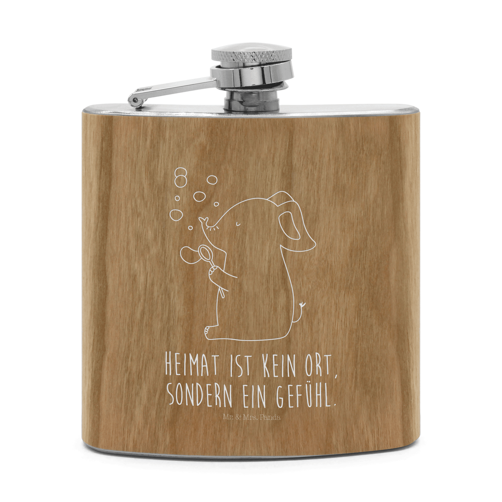 Flachmann Elefant Seifenblasen Flachmann, Edelstahl, hochwertig, Gravur, Taschenflasche, Frauen, Tiermotive, Gute Laune, lustige Sprüche, Tiere, Elefant, Elefanten, Dickhäter, Rüsseltier, Seifenblasen, Liebe, Heimat, Gefühl. Daheim, Liebesbeweis, Liebesspruch