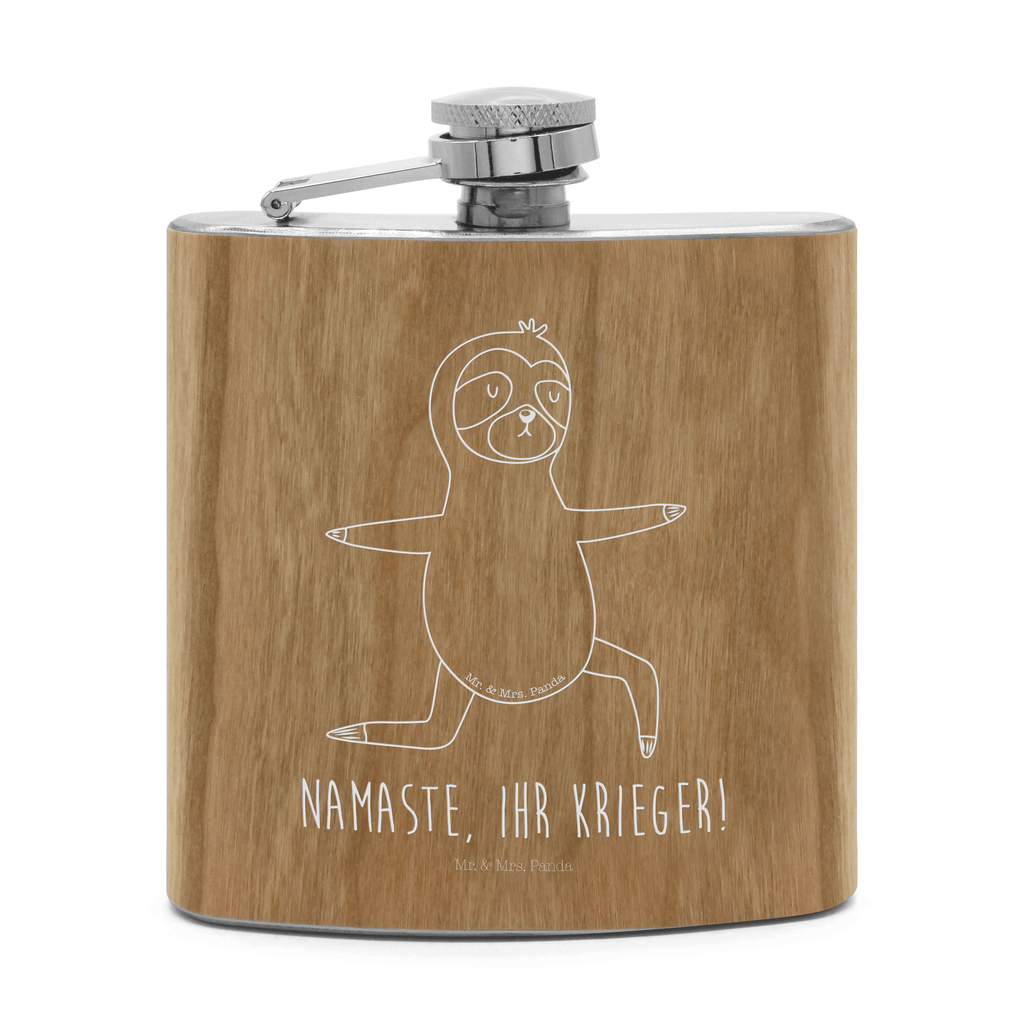 Flachmann Faultier  Yoga Flachmann, Edelstahl, hochwertig, Gravur, Taschenflasche, Frauen, Faultier, Faultier Geschenk, Faultier Deko, Faultiere, faul, Lieblingstier, Yoga, Namaste, Krieger, Yogaübungen, Meditation, Atmung, Gelassenheit, Entspannung
