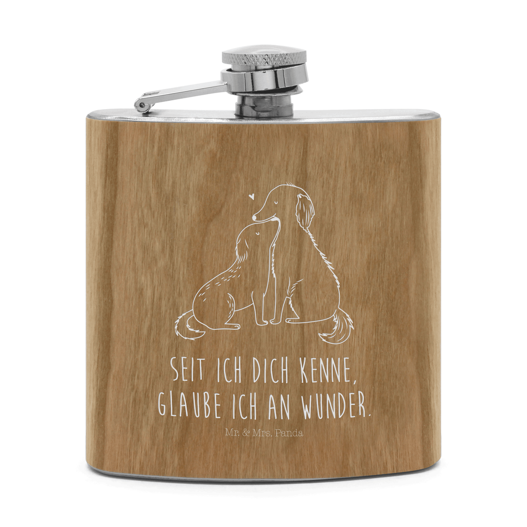 Flachmann Hunde Liebe Flachmann, Edelstahl, hochwertig, Gravur, Taschenflasche, Frauen, Hund, Hundemotiv, Haustier, Hunderasse, Tierliebhaber, Hundebesitzer, Sprüche, Liebe, Hund. Hunde, Kuss, Vertrauen, Kuscheln, Herz