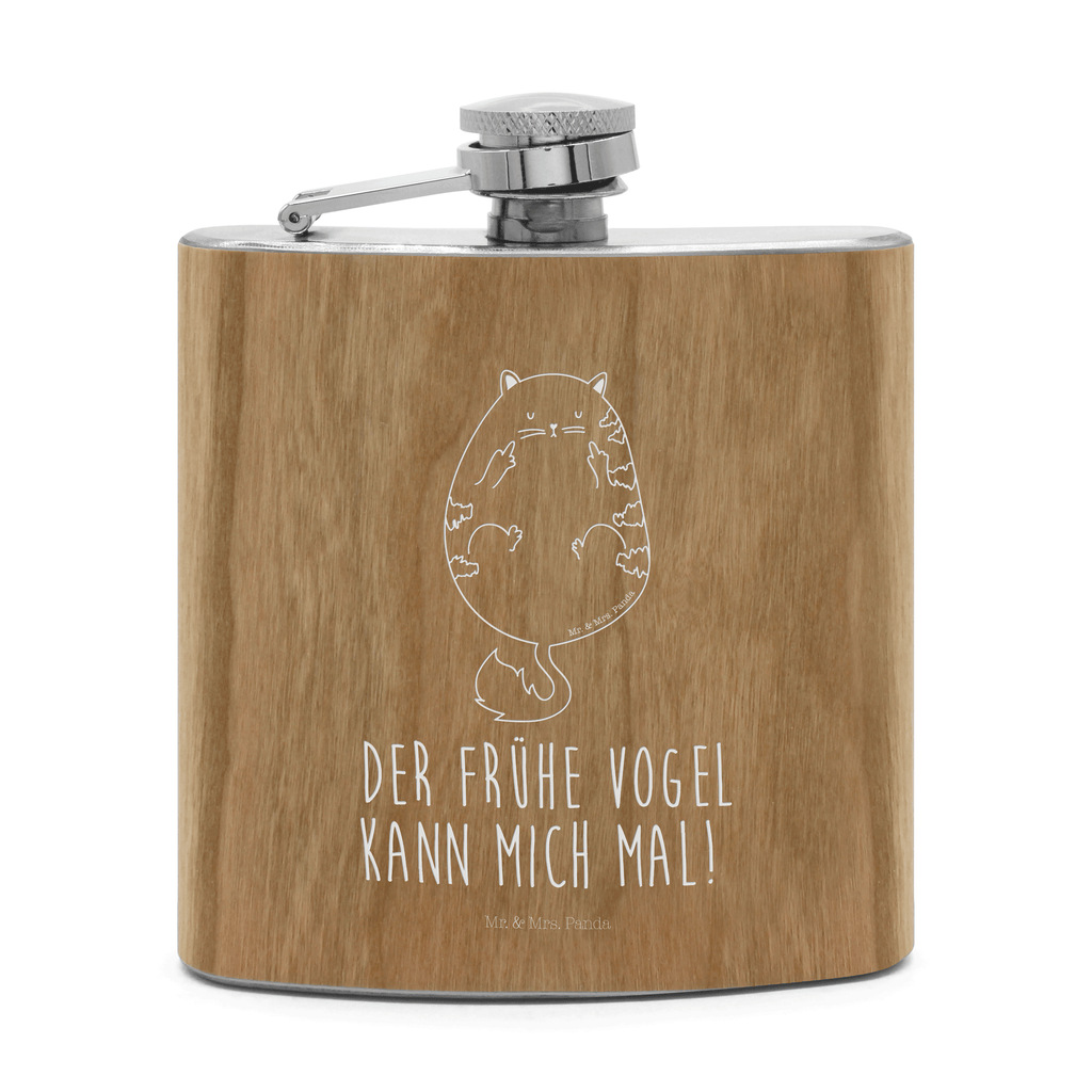 Flachmann Katze Frühaufsteher Flachmann, Edelstahl, hochwertig, Gravur, Taschenflasche, Frauen, Katze, Katzenmotiv, Katzenfan, Katzendeko, Katzenfreund, Katzenliebhaber, Katzenprodukte, Katzenartikel, Katzenaccessoires, Katzensouvenirs, Katzenliebhaberprodukte, Katzenmotive, Der frühe Vogel kann mich mal, Morgenmuffel, Frühaufsteher, Kaffee, Katzen, Kater, Mietze