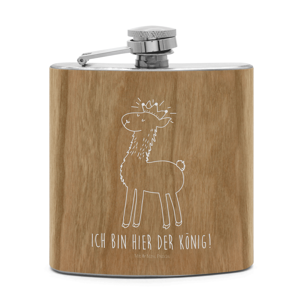 Flachmann Lama König Flachmann, Edelstahl, hochwertig, Gravur, Taschenflasche, Frauen, Lama, Alpaka, Lamas, König, Königin, Freundin, Mama, Papa, Büro Kollege, Kollegin, Chef, Vorgesetzter, Abi, Abitur