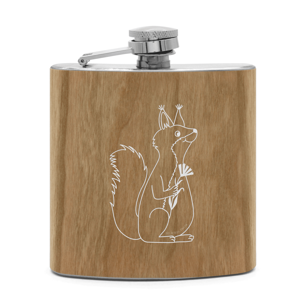 Flachmann Eichhörnchen Blume Flachmann, Edelstahl, hochwertig, Gravur, Taschenflasche, Frauen, Tiermotive, Gute Laune, lustige Sprüche, Tiere, Eichhörnchen, Eichhorn, Spruch positiv, Lachen, Spaß, Motivation Sprüche, Motivation Bilder, glücklich Spruch, Spruch Deko