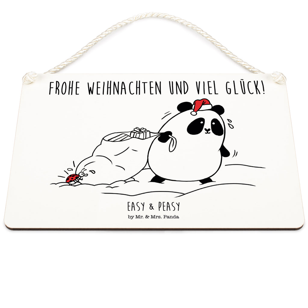 Dekoschild Easy & Peasy Frohe Weihnachten  Schild, Türschild, Holzschild, Wandschild, Wanddeko  