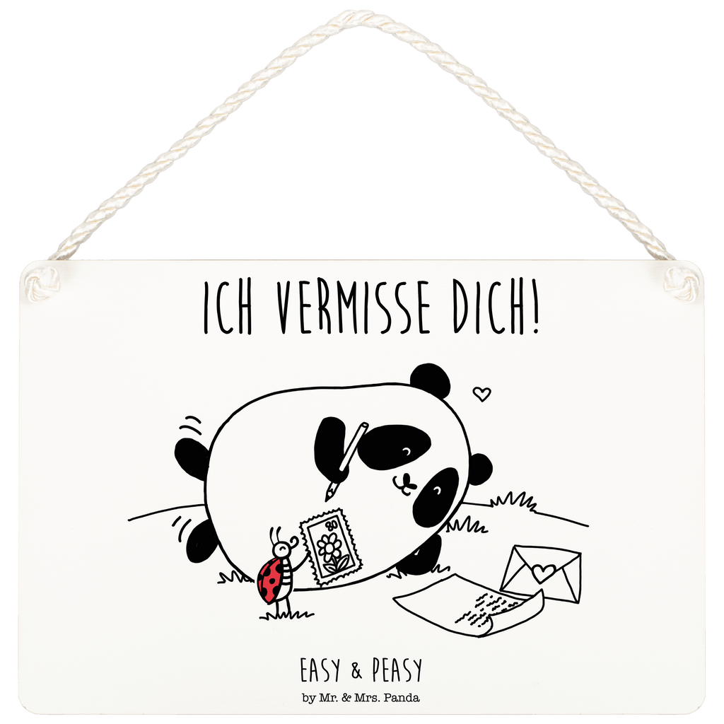 Dekoschild Easy & Peasy Vermissen  Schild, Türschild, Holzschild, Wandschild, Wanddeko  