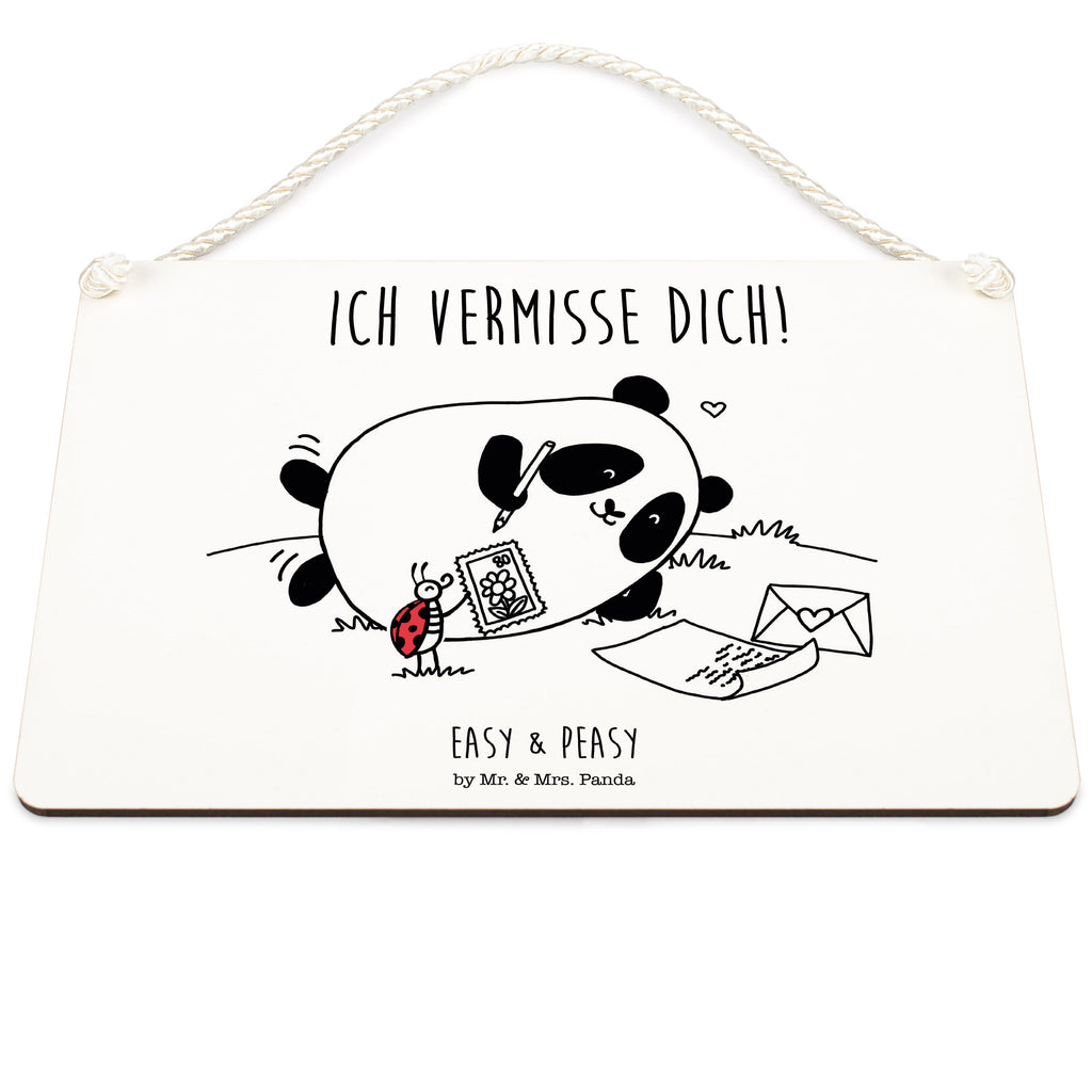 Dekoschild Easy & Peasy Vermissen  Schild, Türschild, Holzschild, Wandschild, Wanddeko  