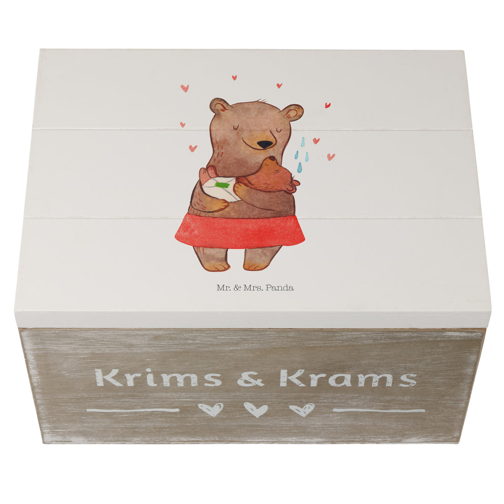 Holzkiste Bären Baby Taufe Taufe, Taufspruch, Taufgeschenk, Geschenk zur Taufe, Bär, Bärenmutter Holzkiste, Kiste, Schatzkiste, Truhe, Schatulle, XXL,  Erinnerungsbox, Erinnerungskiste, Dekokiste, Aufbewahrungsbox  Taufe, Taufgeschenk, Taufe Deko, zur Taufe