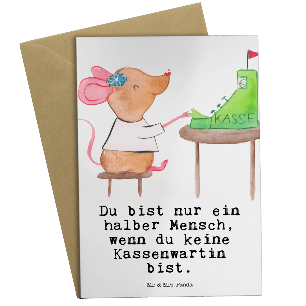 Grußkarte Kassenwartin mit Herz Klappkarte, Einladungskarte, Glückwunschkarte, Hochzeitskarte, Geburtstagskarte, Karte, Beruf, Ausbildung, Jubiläum, Abschied, Rente, Kollege, Kollegin, Geschenk, Schenken, Arbeitskollege, Mitarbeiter, Firma, Danke, Dankeschön, Kassenwartin, Schatzmeisterin, Verein