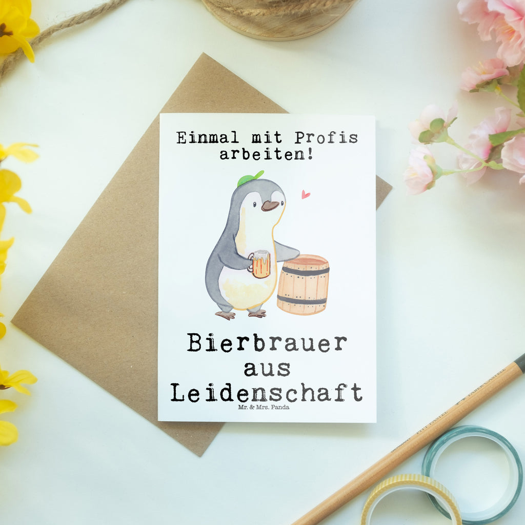 Grußkarte Bierbrauer aus Leidenschaft Bierbrauer, Biertrinker, Bierkenner, Biergeschenk, Hobbybrauen, Heimbrauen, Selbstbrauen, Bierliebe, Bierfass,  Klappkarte, Einladungskarte, Glückwunschkarte, Hochzeitskarte, Geburtstagskarte, Karte  Beruf, Ausbildung, Jubiläum, Abschied, Rente, Kollege, Kollegin, Geschenk, Schenken, Arbeitskollege, Mitarbeiter, Firma, Danke, Dankeschön