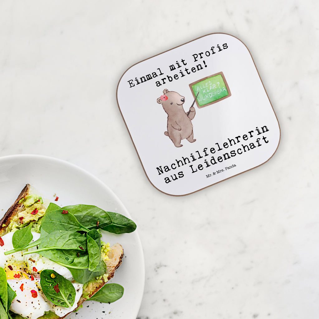 Quadratische Untersetzer Nachhilfelehrerin aus Leidenschaft Bierdeckel, Glasuntersetzer, Untersetzer Gläser, Getränkeuntersetzer, Beruf, Ausbildung, Jubiläum, Abschied, Rente, Kollege, Kollegin, Geschenk, Schenken, Arbeitskollege, Mitarbeiter, Firma, Danke, Dankeschön, Nachhilfelehrerin, Nachhilfeschule, Nachhilfeunterricht