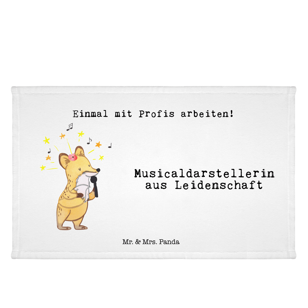 Gäste Handtuch Musicaldarstellerin aus Leidenschaft  Gästetuch, Reisehandtuch,, Sport Handtuch, Frottier, Kinder Handtuch  Beruf, Ausbildung, Jubiläum, Abschied, Rente, Kollege, Kollegin, Geschenk, Schenken, Arbeitskollege, Mitarbeiter, Firma, Danke, Dankeschön