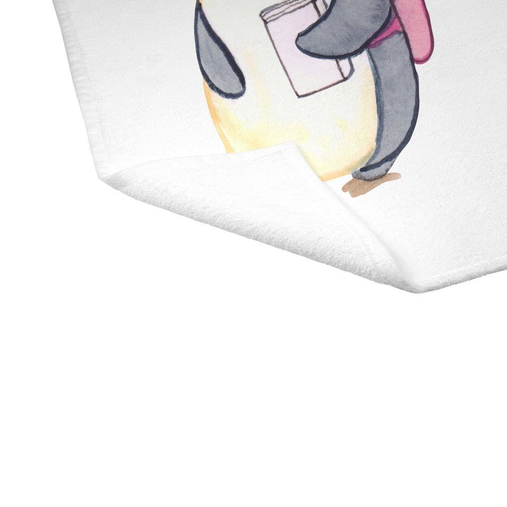 Gäste Handtuch Studentin mit Herz Gästetuch, Reisehandtuch, Sport Handtuch, Frottier, Kinder Handtuch, Beruf, Ausbildung, Jubiläum, Abschied, Rente, Kollege, Kollegin, Geschenk, Schenken, Arbeitskollege, Mitarbeiter, Firma, Danke, Dankeschön