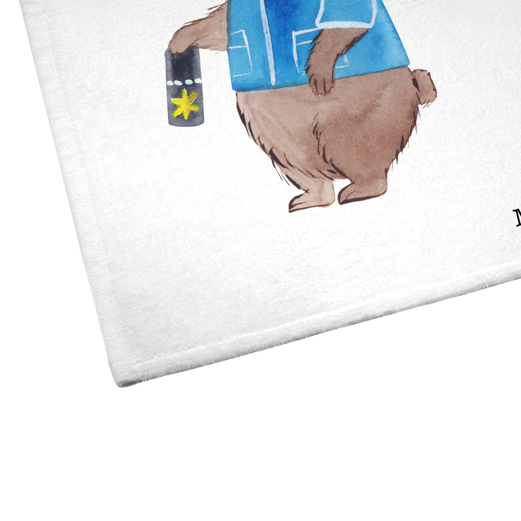 Gäste Handtuch Polizeivollzugsbeamter mit Herz Gästetuch, Reisehandtuch, Sport Handtuch, Frottier, Kinder Handtuch, Beruf, Ausbildung, Jubiläum, Abschied, Rente, Kollege, Kollegin, Geschenk, Schenken, Arbeitskollege, Mitarbeiter, Firma, Danke, Dankeschön, Polizeivollzugsbeamter, Polizist, Polizei