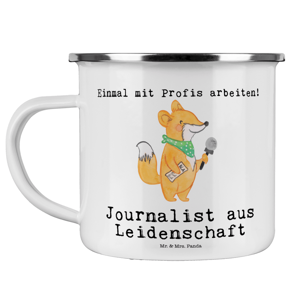 Camping Emaille Tasse Journalist aus Leidenschaft Campingtasse, Trinkbecher, Metalltasse, Outdoor Tasse, Emaille Trinkbecher, Blechtasse Outdoor, Emaille Campingbecher, Edelstahl Trinkbecher, Metalltasse für Camping, Kaffee Blechtasse, Camping Tasse Metall, Beruf, Ausbildung, Jubiläum, Abschied, Rente, Kollege, Kollegin, Geschenk, Schenken, Arbeitskollege, Mitarbeiter, Firma, Danke, Dankeschön, Journalist, Reporter, Redakteur, Pressebüro, Studium