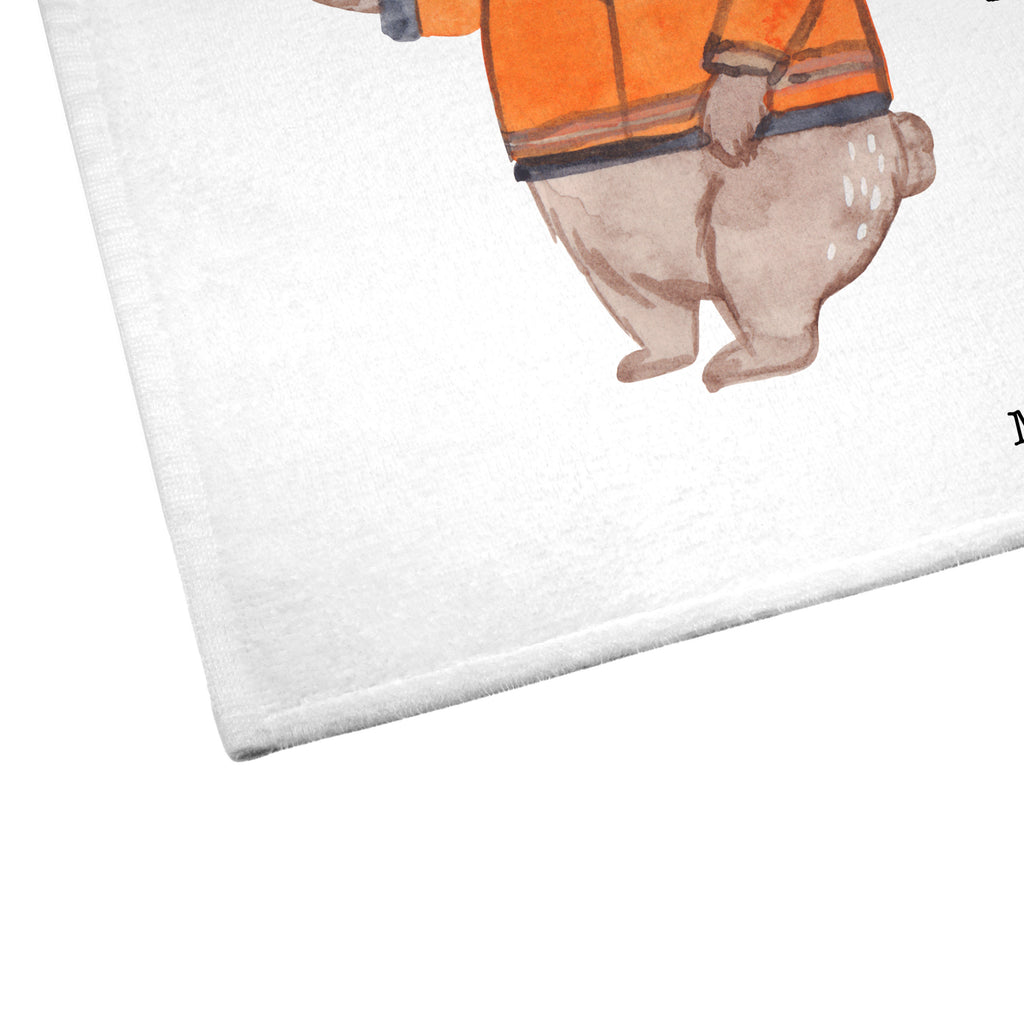 Gäste Handtuch Rettungswagenfahrer mit Herz  Gästetuch, Reisehandtuch,, Sport Handtuch, Frottier, Kinder Handtuch  Beruf, Ausbildung, Jubiläum, Abschied, Rente, Kollege, Kollegin, Geschenk, Schenken, Arbeitskollege, Mitarbeiter, Firma, Danke, Dankeschön