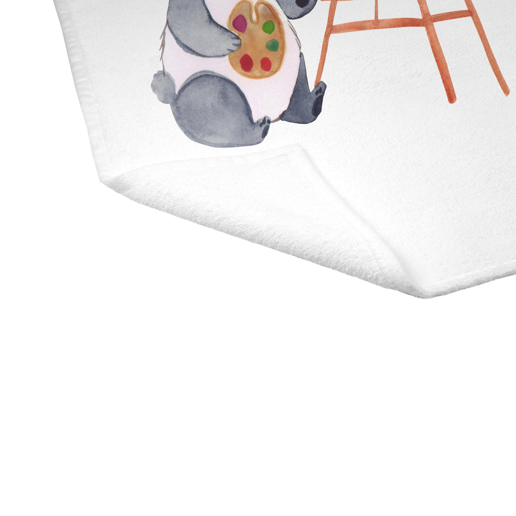 Gäste Handtuch Künstlerin mit Herz Künstlerin, Malerin, Kunstmalerin, Galerie Eröffnung, Kunstschule,  Gästetuch, Reisehandtuch,, Sport Handtuch, Frottier, Kinder Handtuch  Beruf, Ausbildung, Jubiläum, Abschied, Rente, Kollege, Kollegin, Geschenk, Schenken, Arbeitskollege, Mitarbeiter, Firma, Danke, Dankeschön