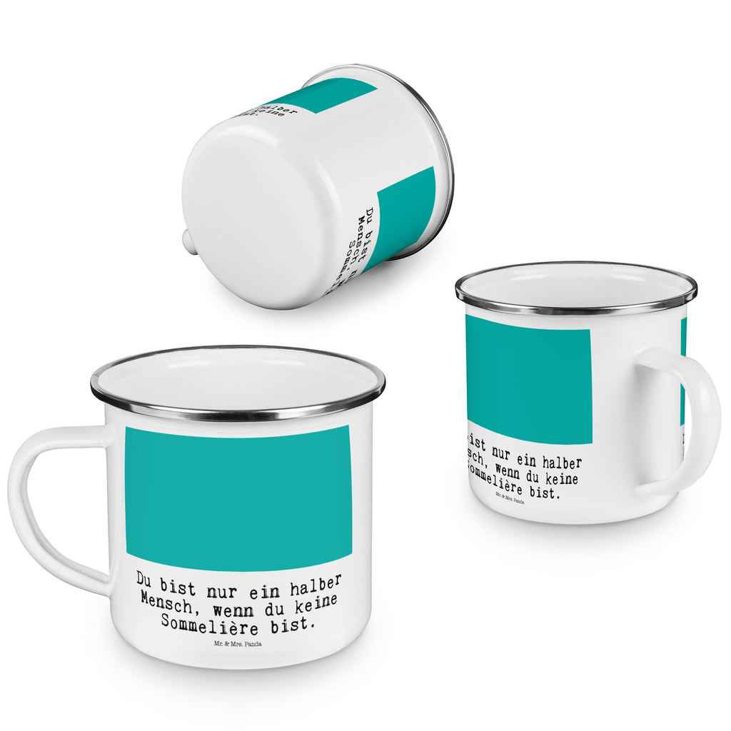 Camping Emaille Tasse Sommelière mit Herz  Campingtasse, Trinkbecher, Metalltasse, Outdoor Tasse  Beruf, Ausbildung, Jubiläum, Abschied, Rente, Kollege, Kollegin, Geschenk, Schenken, Arbeitskollege, Mitarbeiter, Firma, Danke, Dankeschön