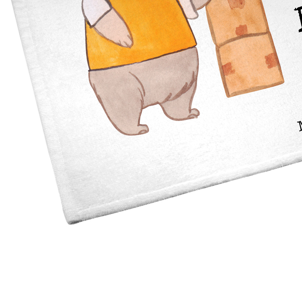 Gäste Handtuch PR Manager mit Herz Paketzusteller, Paketbote, Zustellservice Pakete,  Gästetuch, Reisehandtuch,, Sport Handtuch, Frottier, Kinder Handtuch  Beruf, Ausbildung, Jubiläum, Abschied, Rente, Kollege, Kollegin, Geschenk, Schenken, Arbeitskollege, Mitarbeiter, Firma, Danke, Dankeschön