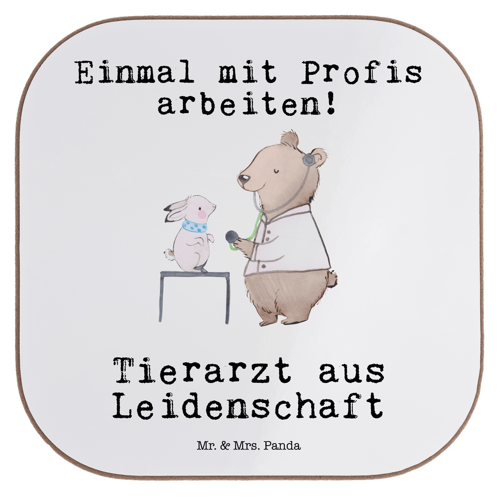 Quadratische Untersetzer Tierarzt aus Leidenschaft Bierdeckel, Glasuntersetzer, Untersetzer Gläser, Getränkeuntersetzer, Beruf, Ausbildung, Jubiläum, Abschied, Rente, Kollege, Kollegin, Geschenk, Schenken, Arbeitskollege, Mitarbeiter, Firma, Danke, Dankeschön