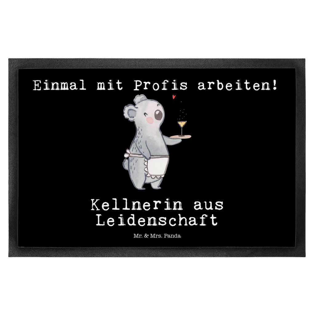 Fußmatte Kellnerin aus Leidenschaft Kellnerin, Servicekraft, Restaurant, Ausbildung,  Türvorleger, Schmutzmatte, Fußabtreter, Matte, Schmutzfänger, Fußabstreifer, Schmutzfangmatte, Türmatte, Motivfußmatte,  Haustürmatte, Vorleger  Beruf, Ausbildung, Jubiläum, Abschied, Rente, Kollege, Kollegin, Geschenk, Schenken, Arbeitskollege, Mitarbeiter, Firma, Danke, Dankeschön