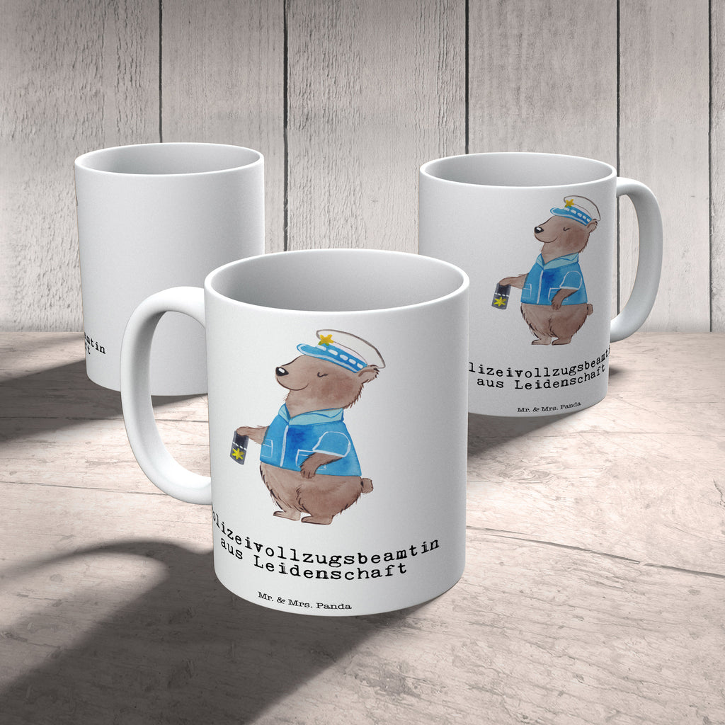 Tasse Polizeivollzugsbeamtin aus Leidenschaft Polizeivollzugsbeamte, Polizistin  Polizei Becher, Kaffeetasse, Kaffeebecher, Tee, Frühstück, Büro  Beruf, Ausbildung, Jubiläum, Abschied, Rente, Kollege, Kollegin, Geschenk, Schenken, Arbeitskollege, Mitarbeiter, Firma, Danke, Dankeschön