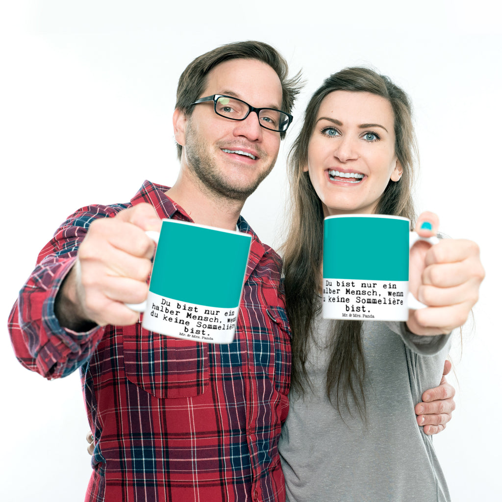 Tasse Sommelière mit Herz  Becher, Kaffeetasse, Kaffeebecher, Tee, Frühstück, Büro  Beruf, Ausbildung, Jubiläum, Abschied, Rente, Kollege, Kollegin, Geschenk, Schenken, Arbeitskollege, Mitarbeiter, Firma, Danke, Dankeschön