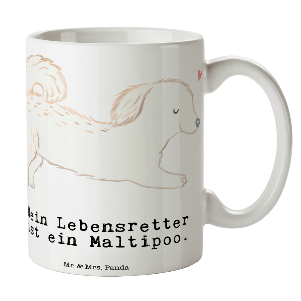 Tasse Maltipoo Lebensretter Maltipoo, Kreuzung, Mischling Becher, Kaffeetasse, Kaffeebecher, Tee, Frühstück, Büro  Hund, Hunderasse, Rassehund, Hundebesitzer, Geschenk, Tierfreund, Schenken, Welpe