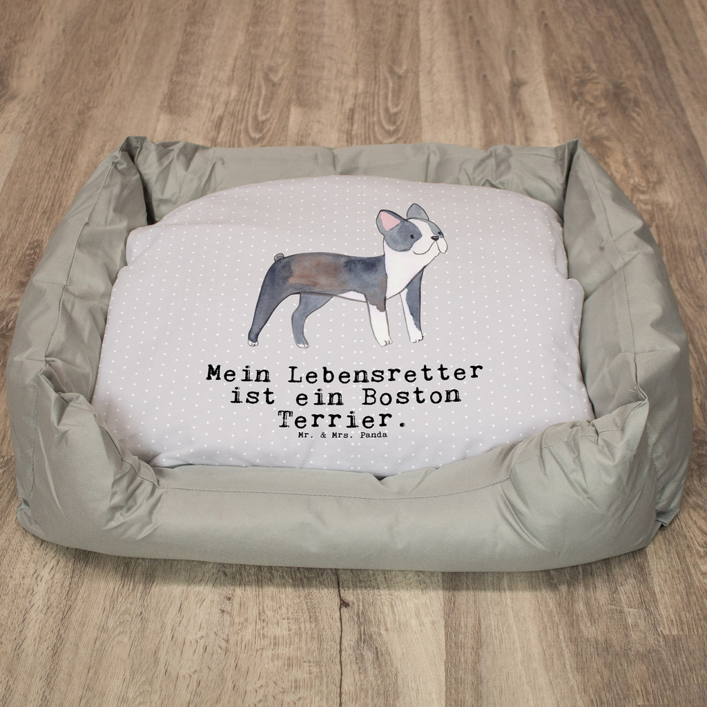 Hundebett Boston Terrier Lebensretter Hundebett, Hundeliege, Liegeplatz, Hund, Hundekörbchen, Körbchen, Tierbett, Hundebett Luxus, Hundekissen, Hundesofa, Hundeschlafplatz, Hundebettchen, Hundemöbel, Hundedecke, Hunderasse, Rassehund, Hundebesitzer, Geschenk, Tierfreund, Schenken, Welpe, Boston Terrier