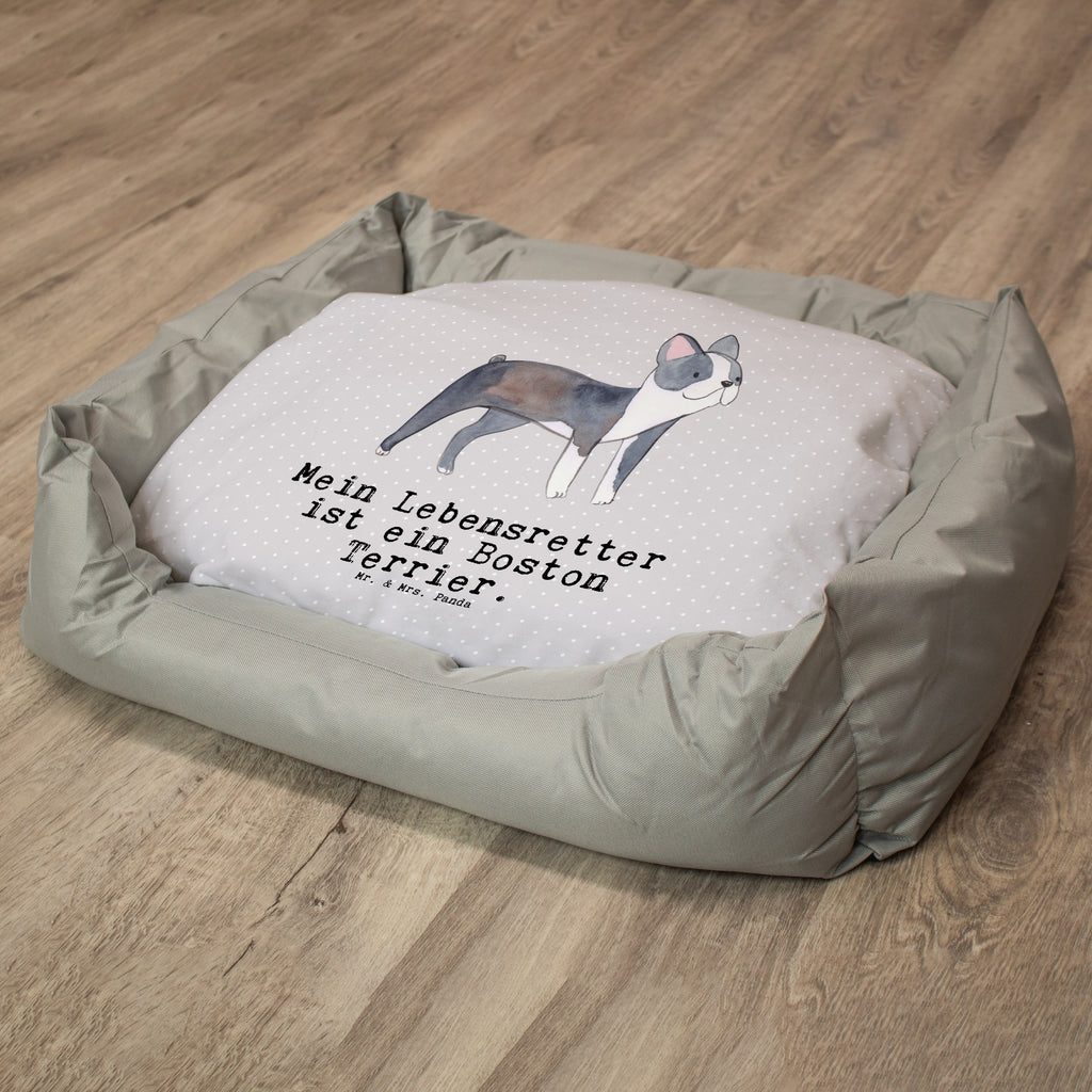 Hundebett Boston Terrier Lebensretter Hundebett, Hundeliege, Liegeplatz, Hund, Hundekörbchen, Körbchen, Tierbett, Hundebett Luxus, Hundekissen, Hundesofa, Hundeschlafplatz, Hundebettchen, Hundemöbel, Hundedecke, Hunderasse, Rassehund, Hundebesitzer, Geschenk, Tierfreund, Schenken, Welpe, Boston Terrier