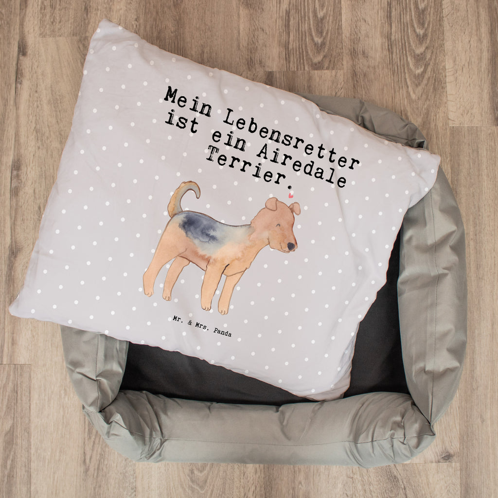 Hundebett Airedale Terrier Lebensretter Hundebett, Hundeliege, Liegeplatz, Hund, Hundekörbchen, Körbchen, Tierbett, Hundebett Luxus, Hundekissen, Hundesofa, Hundeschlafplatz, Hundebettchen, Hundemöbel, Hundedecke, Hunderasse, Rassehund, Hundebesitzer, Geschenk, Tierfreund, Schenken, Welpe
