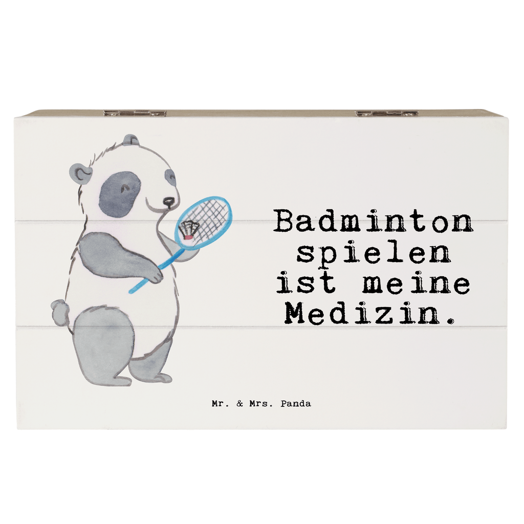 Holzkiste Panda Badminton  Medizin Badminton, Badminton spielen Holzkiste, Kiste, Schatzkiste, Truhe, Schatulle, XXL,  Erinnerungsbox, Erinnerungskiste, Dekokiste, Aufbewahrungsbox  Geschenk, Sport, Sportart, Hobby, Schenken, Danke, Dankeschön, Auszeichnung, Gewinn, Sportler
