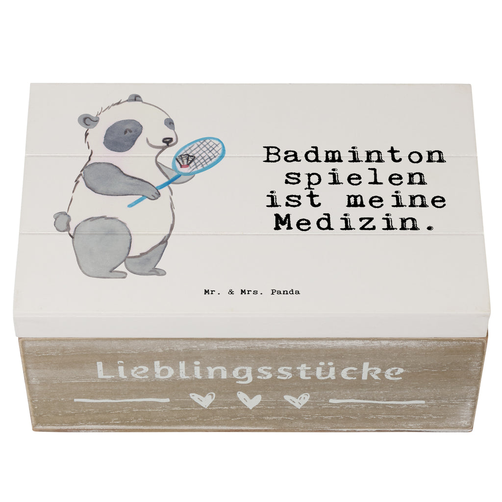 Holzkiste Panda Badminton  Medizin Badminton, Badminton spielen Holzkiste, Kiste, Schatzkiste, Truhe, Schatulle, XXL,  Erinnerungsbox, Erinnerungskiste, Dekokiste, Aufbewahrungsbox  Geschenk, Sport, Sportart, Hobby, Schenken, Danke, Dankeschön, Auszeichnung, Gewinn, Sportler