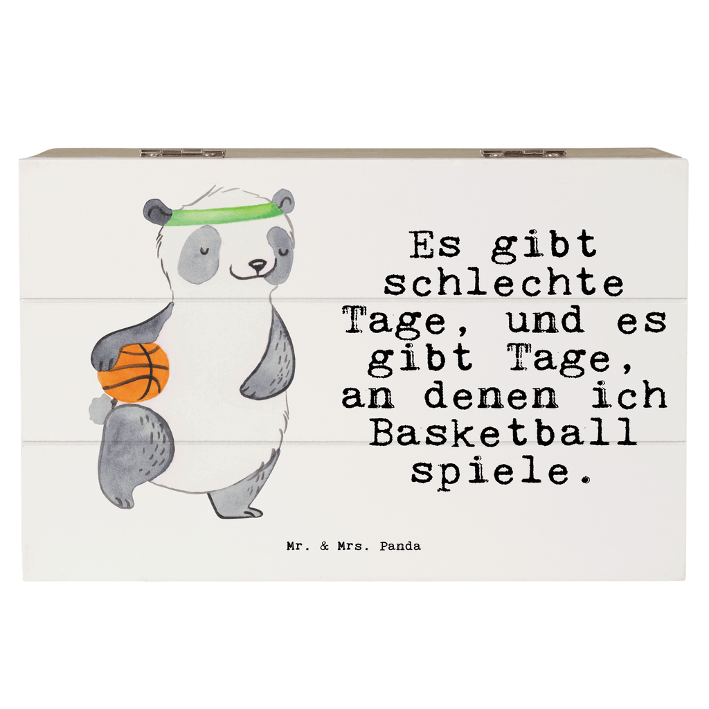 Holzkiste Panda Basketball Tage Basketball, Basketball Verein, Basketball Verband, Basketballplatz Holzkiste, Kiste, Schatzkiste, Truhe, Schatulle, XXL,  Erinnerungsbox, Erinnerungskiste, Dekokiste, Aufbewahrungsbox  Geschenk, Sport, Sportart, Hobby, Schenken, Danke, Dankeschön, Auszeichnung, Gewinn, Sportler
