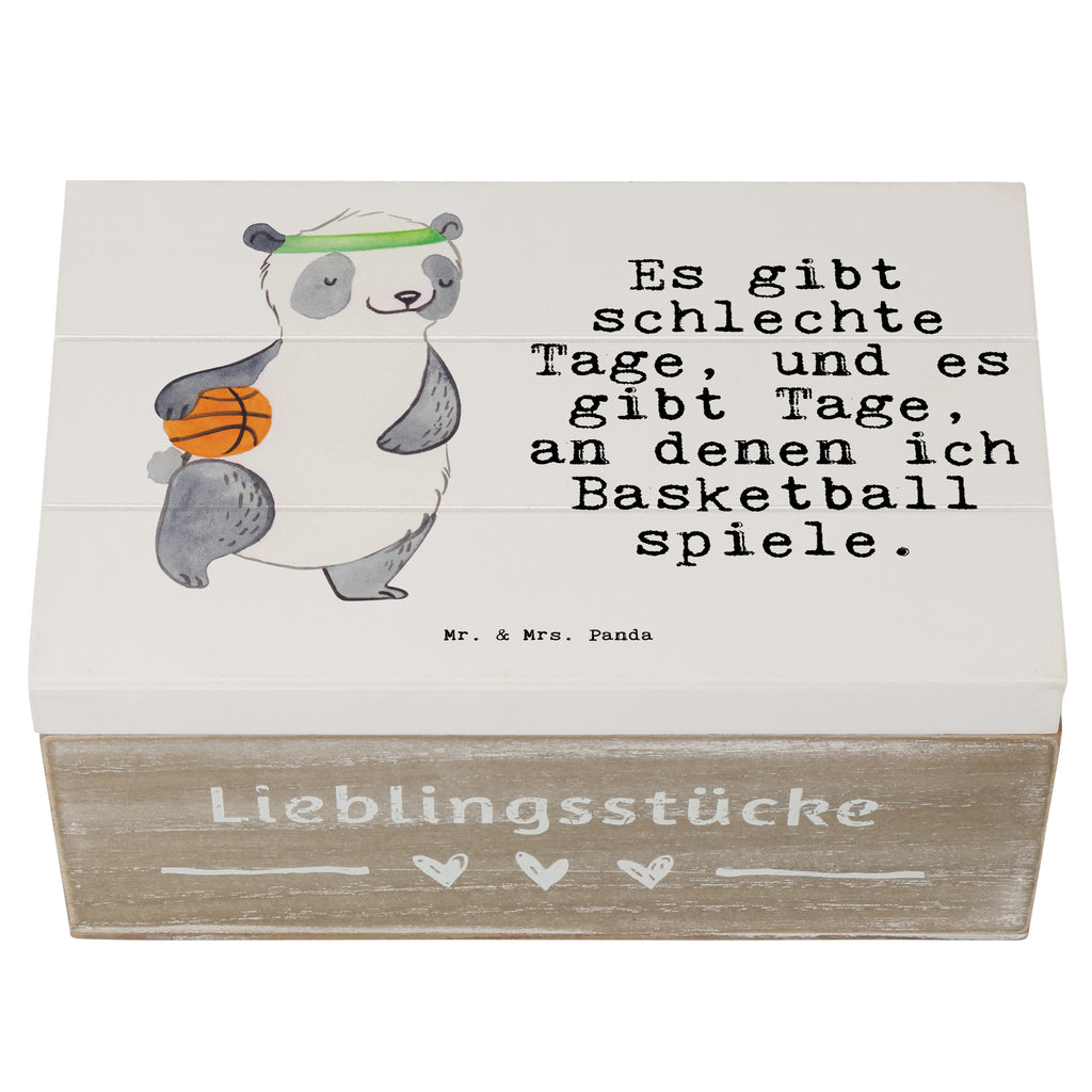Holzkiste Panda Basketball Tage Basketball, Basketball Verein, Basketball Verband, Basketballplatz Holzkiste, Kiste, Schatzkiste, Truhe, Schatulle, XXL,  Erinnerungsbox, Erinnerungskiste, Dekokiste, Aufbewahrungsbox  Geschenk, Sport, Sportart, Hobby, Schenken, Danke, Dankeschön, Auszeichnung, Gewinn, Sportler