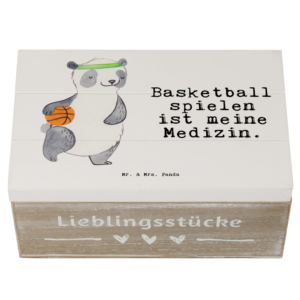 Holzkiste Panda Basketball Medizin Basketball, Basketball Verein, Basketball Verband, Basketballplatz Holzkiste, Kiste, Schatzkiste, Truhe, Schatulle, XXL,  Erinnerungsbox, Erinnerungskiste, Dekokiste, Aufbewahrungsbox  Geschenk, Sport, Sportart, Hobby, Schenken, Danke, Dankeschön, Auszeichnung, Gewinn, Sportler