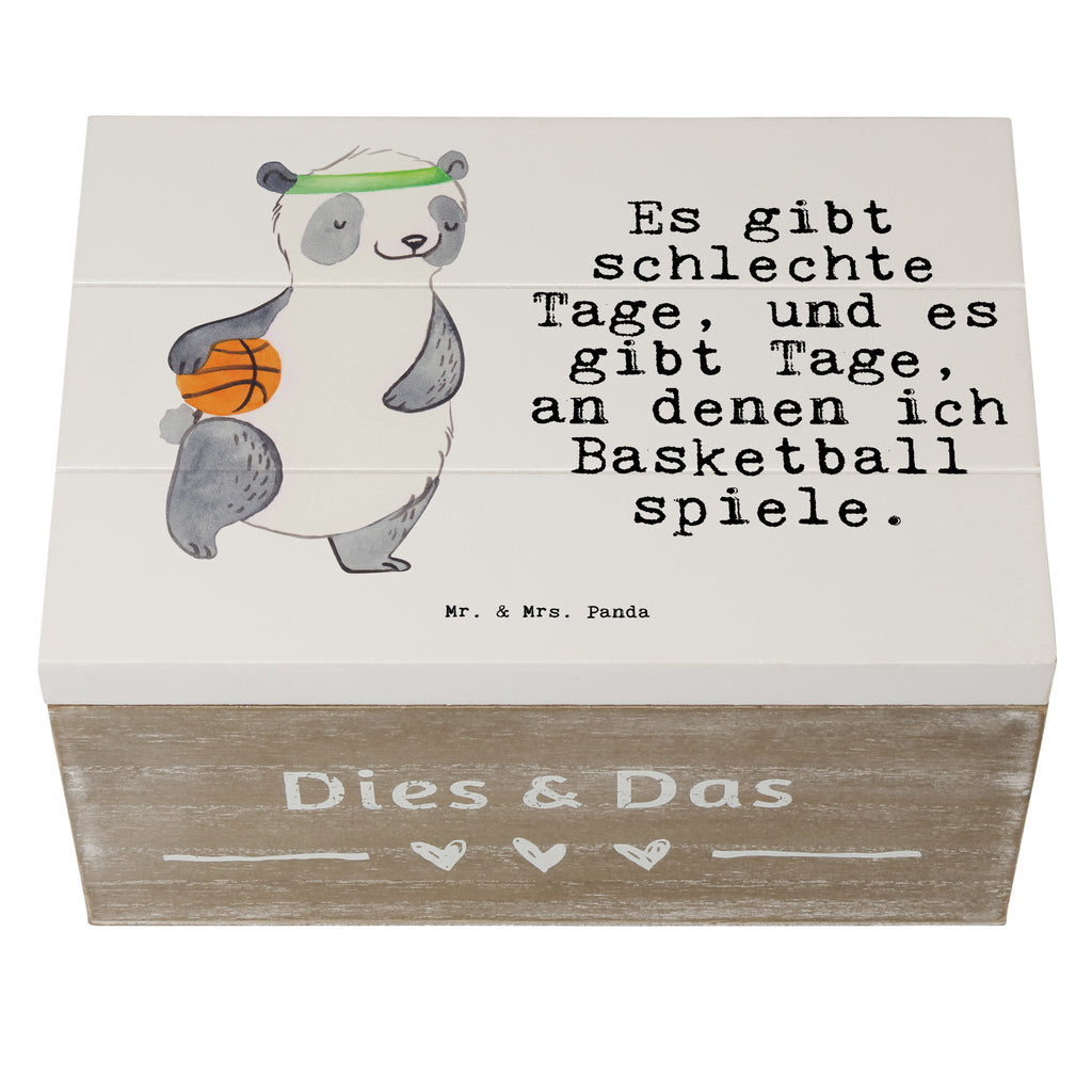 Holzkiste Panda Basketball Tage Basketball, Basketball Verein, Basketball Verband, Basketballplatz Holzkiste, Kiste, Schatzkiste, Truhe, Schatulle, XXL,  Erinnerungsbox, Erinnerungskiste, Dekokiste, Aufbewahrungsbox  Geschenk, Sport, Sportart, Hobby, Schenken, Danke, Dankeschön, Auszeichnung, Gewinn, Sportler