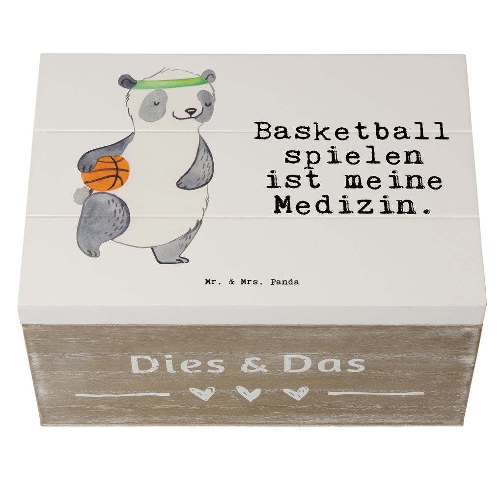 Holzkiste Panda Basketball Medizin Basketball, Basketball Verein, Basketball Verband, Basketballplatz Holzkiste, Kiste, Schatzkiste, Truhe, Schatulle, XXL,  Erinnerungsbox, Erinnerungskiste, Dekokiste, Aufbewahrungsbox  Geschenk, Sport, Sportart, Hobby, Schenken, Danke, Dankeschön, Auszeichnung, Gewinn, Sportler