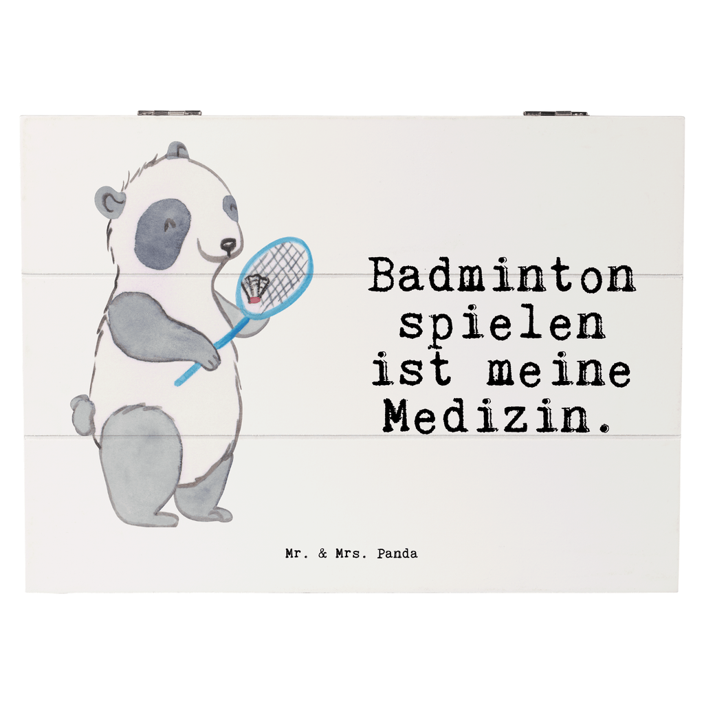 Holzkiste Panda Badminton  Medizin Badminton, Badminton spielen Holzkiste, Kiste, Schatzkiste, Truhe, Schatulle, XXL,  Erinnerungsbox, Erinnerungskiste, Dekokiste, Aufbewahrungsbox  Geschenk, Sport, Sportart, Hobby, Schenken, Danke, Dankeschön, Auszeichnung, Gewinn, Sportler