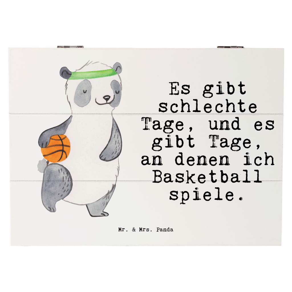 Holzkiste Panda Basketball Tage Basketball, Basketball Verein, Basketball Verband, Basketballplatz Holzkiste, Kiste, Schatzkiste, Truhe, Schatulle, XXL,  Erinnerungsbox, Erinnerungskiste, Dekokiste, Aufbewahrungsbox  Geschenk, Sport, Sportart, Hobby, Schenken, Danke, Dankeschön, Auszeichnung, Gewinn, Sportler