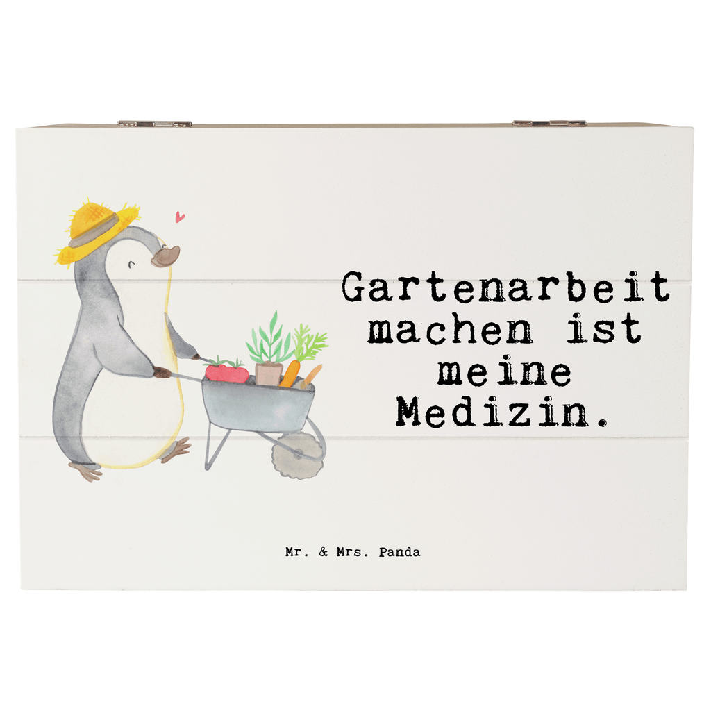 Holzkiste Pinguin Gartenarbeit Medizin Gartenarbeit, Urban gardening, Gärtnern, Gartenpflege Holzkiste, Kiste, Schatzkiste, Truhe, Schatulle, XXL,  Erinnerungsbox, Erinnerungskiste, Dekokiste, Aufbewahrungsbox  Geschenk, Sport, Sportart, Hobby, Schenken, Danke, Dankeschön, Auszeichnung, Gewinn, Sportler