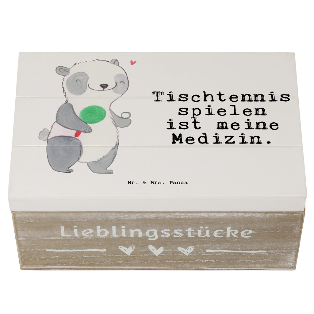 Holzkiste Panda Tischtennis Medizin Tischtennis, Tischtennis Bund, Tischtennis Verein, Ballsport Holzkiste, Kiste, Schatzkiste, Truhe, Schatulle, XXL,  Erinnerungsbox, Erinnerungskiste, Dekokiste, Aufbewahrungsbox  Geschenk, Sport, Sportart, Hobby, Schenken, Danke, Dankeschön, Auszeichnung, Gewinn, Sportler