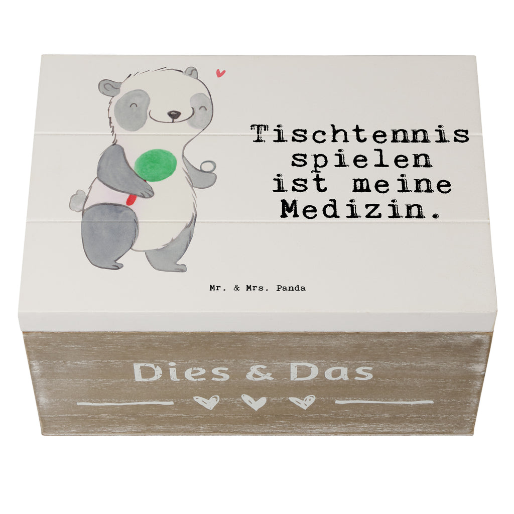 Holzkiste Panda Tischtennis Medizin Tischtennis, Tischtennis Bund, Tischtennis Verein, Ballsport Holzkiste, Kiste, Schatzkiste, Truhe, Schatulle, XXL,  Erinnerungsbox, Erinnerungskiste, Dekokiste, Aufbewahrungsbox  Geschenk, Sport, Sportart, Hobby, Schenken, Danke, Dankeschön, Auszeichnung, Gewinn, Sportler