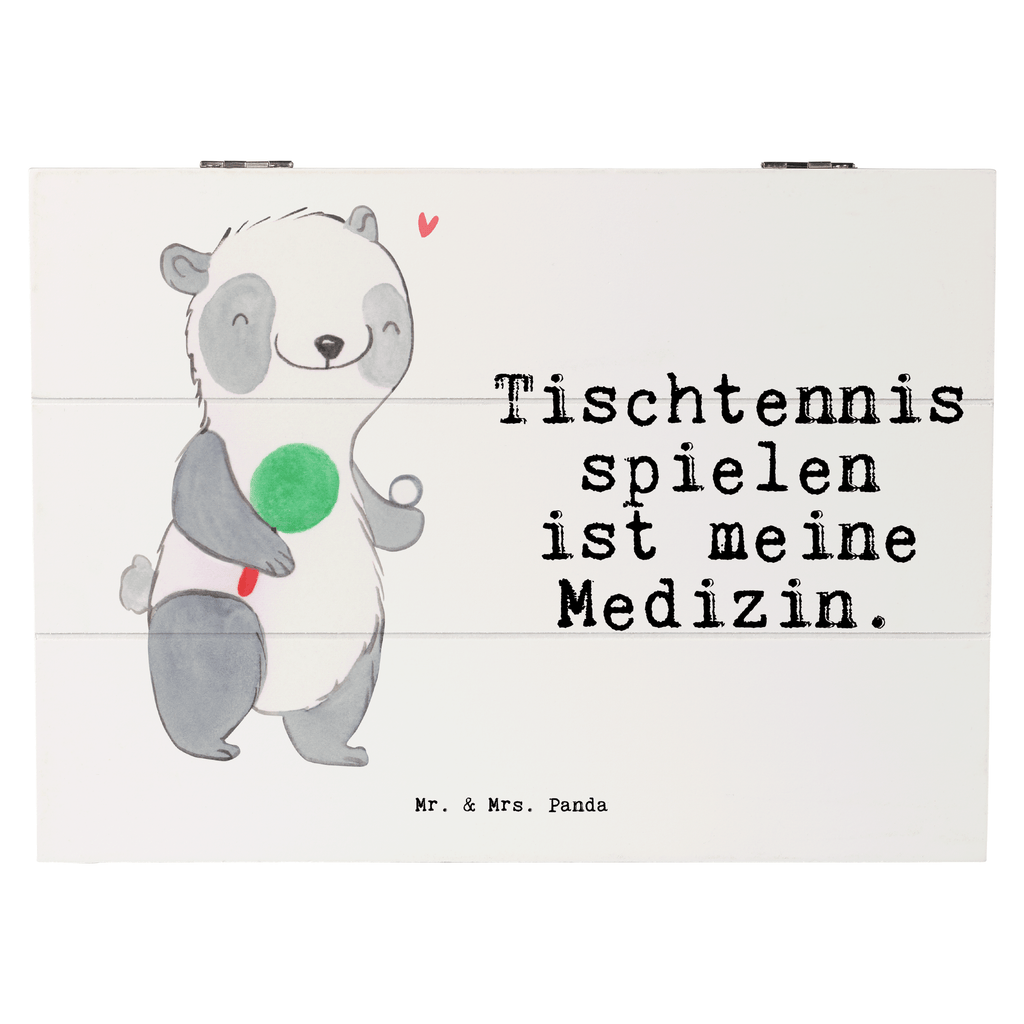 Holzkiste Panda Tischtennis Medizin Tischtennis, Tischtennis Bund, Tischtennis Verein, Ballsport Holzkiste, Kiste, Schatzkiste, Truhe, Schatulle, XXL,  Erinnerungsbox, Erinnerungskiste, Dekokiste, Aufbewahrungsbox  Geschenk, Sport, Sportart, Hobby, Schenken, Danke, Dankeschön, Auszeichnung, Gewinn, Sportler