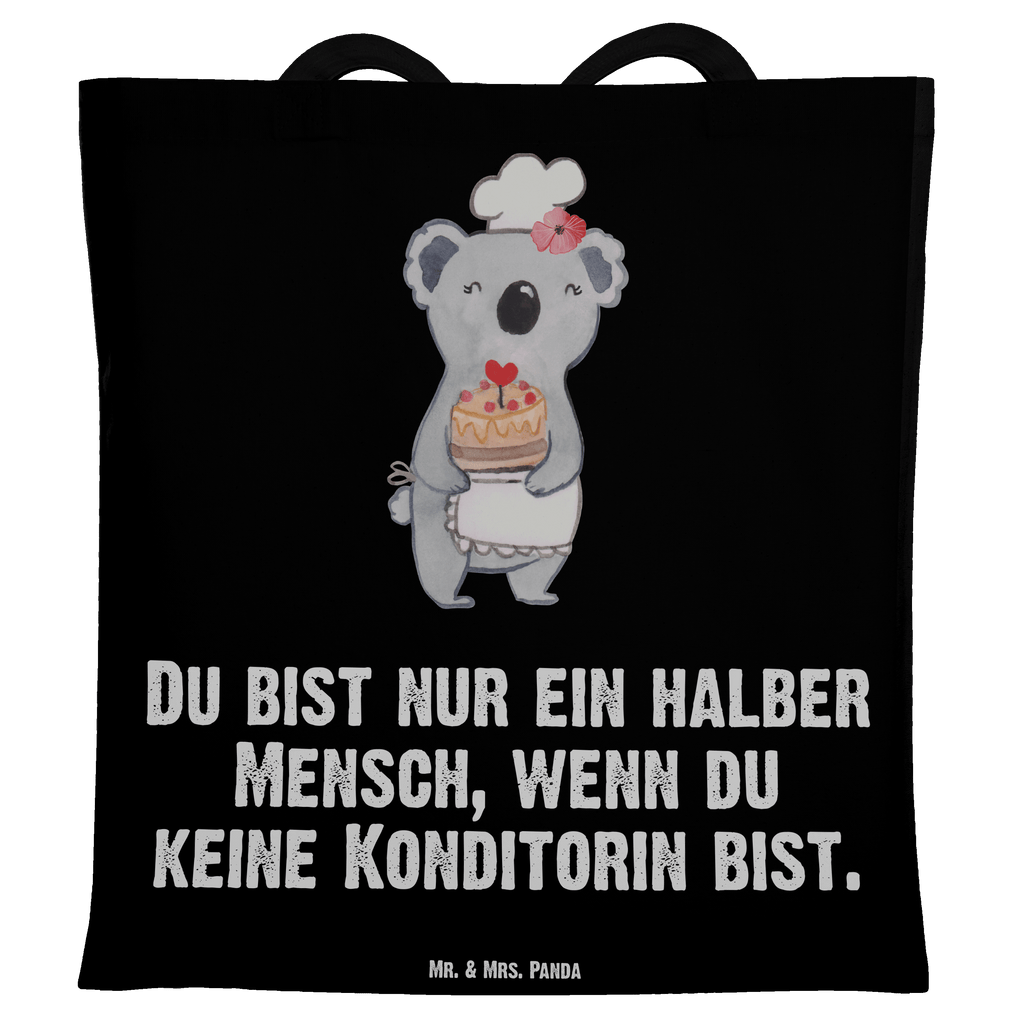 Tragetasche Konditorin mit Herz Konditorin, Kuchenbäckerin, 
Patissierin, Confiseurin, Bäckerin,  Beuteltasche, Beutel, Einkaufstasche, Jutebeutel, Stoffbeutel   Beruf, Ausbildung, Jubiläum, Abschied, Rente, Kollege, Kollegin, Geschenk, Schenken, Arbeitskollege, Mitarbeiter, Firma, Danke, Dankeschön