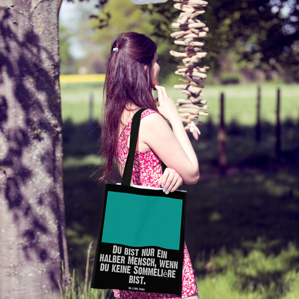 Tragetasche Sommelière mit Herz  Beuteltasche, Beutel, Einkaufstasche, Jutebeutel, Stoffbeutel   Beruf, Ausbildung, Jubiläum, Abschied, Rente, Kollege, Kollegin, Geschenk, Schenken, Arbeitskollege, Mitarbeiter, Firma, Danke, Dankeschön
