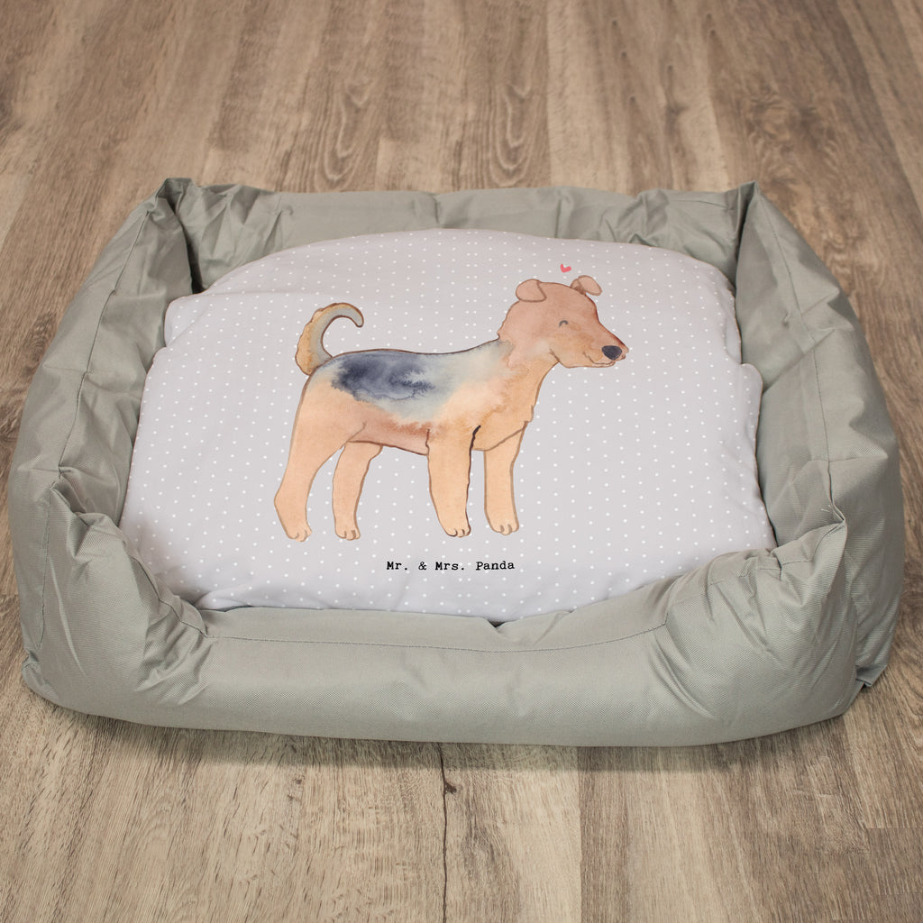 Hundebett Airedale Terrier Lebensretter Hundebett, Hundeliege, Liegeplatz, Hund, Hundekörbchen, Körbchen, Tierbett, Hundebett Luxus, Hundekissen, Hundesofa, Hundeschlafplatz, Hundebettchen, Hundemöbel, Hundedecke, Hunderasse, Rassehund, Hundebesitzer, Geschenk, Tierfreund, Schenken, Welpe